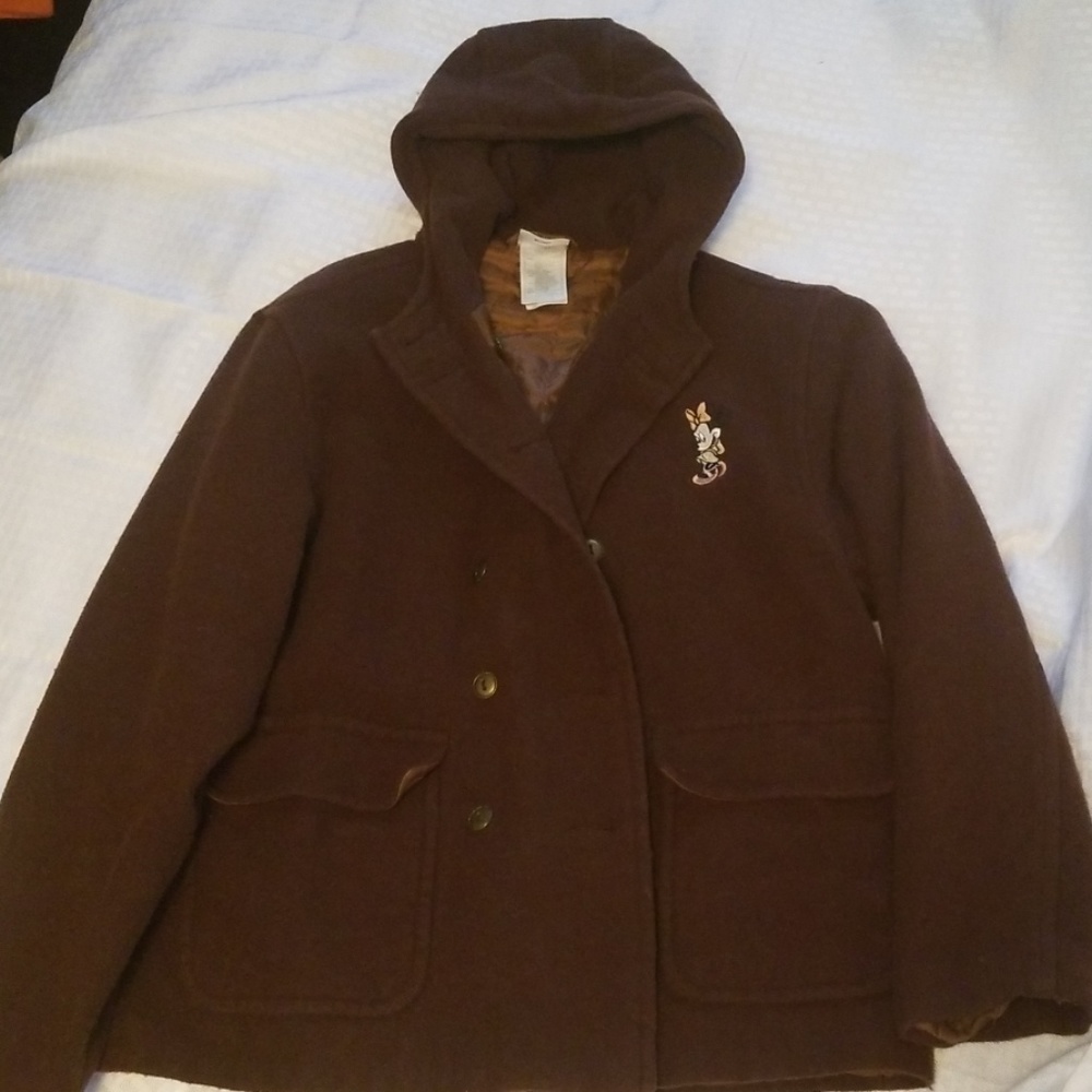Disney store wool blend pea coat 11 -12